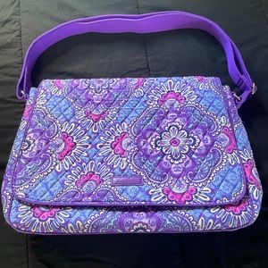Purple Vera Bradley Laptop Case/Organizer